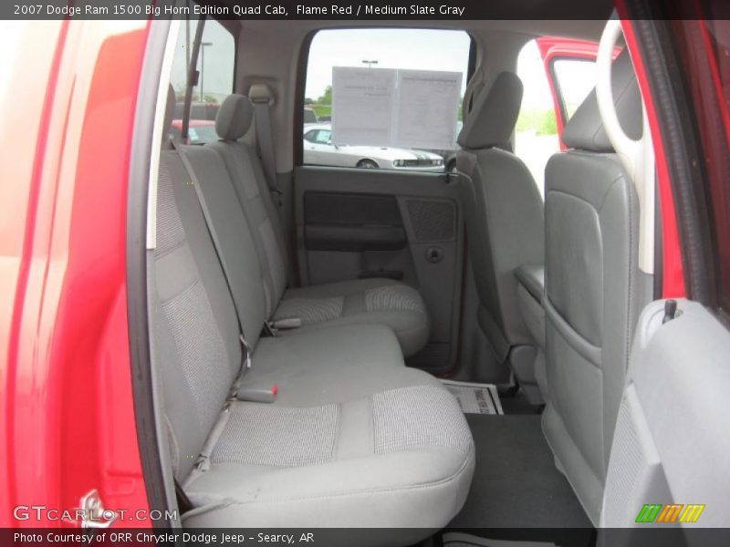 Flame Red / Medium Slate Gray 2007 Dodge Ram 1500 Big Horn Edition Quad Cab