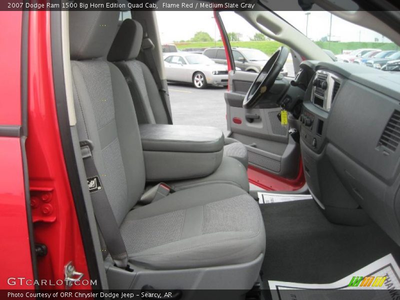 Flame Red / Medium Slate Gray 2007 Dodge Ram 1500 Big Horn Edition Quad Cab