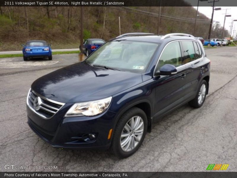 Night Blue Metallic / Sandstone 2011 Volkswagen Tiguan SE 4Motion