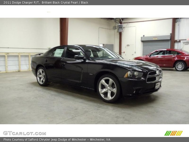 Brilliant Black Crystal Pearl / Black 2011 Dodge Charger R/T
