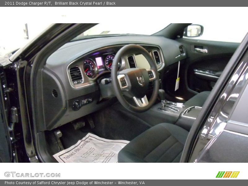 Brilliant Black Crystal Pearl / Black 2011 Dodge Charger R/T