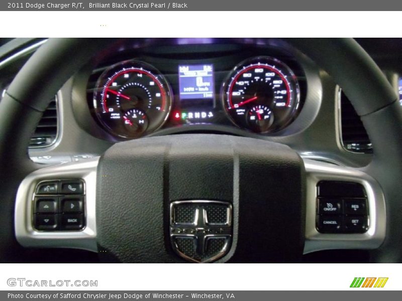 Brilliant Black Crystal Pearl / Black 2011 Dodge Charger R/T