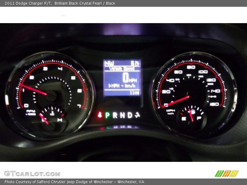 Brilliant Black Crystal Pearl / Black 2011 Dodge Charger R/T