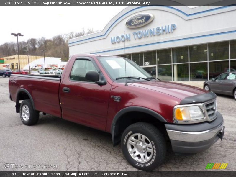 Toreador Red Metallic / Dark Graphite Grey 2003 Ford F150 XLT Regular Cab 4x4