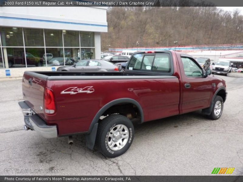 Toreador Red Metallic / Dark Graphite Grey 2003 Ford F150 XLT Regular Cab 4x4