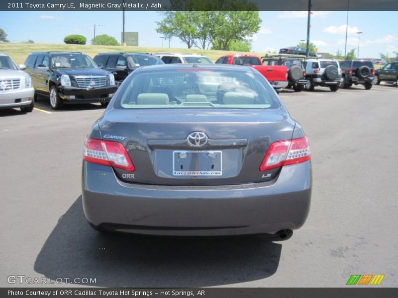 Magnetic Gray Metallic / Ash 2011 Toyota Camry LE
