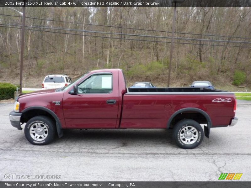 Toreador Red Metallic / Dark Graphite Grey 2003 Ford F150 XLT Regular Cab 4x4