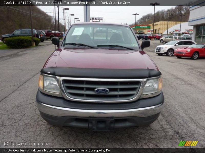 Toreador Red Metallic / Dark Graphite Grey 2003 Ford F150 XLT Regular Cab 4x4