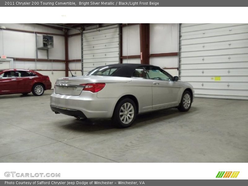 Bright Silver Metallic / Black/Light Frost Beige 2011 Chrysler 200 Touring Convertible