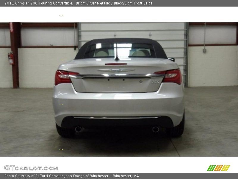 Bright Silver Metallic / Black/Light Frost Beige 2011 Chrysler 200 Touring Convertible