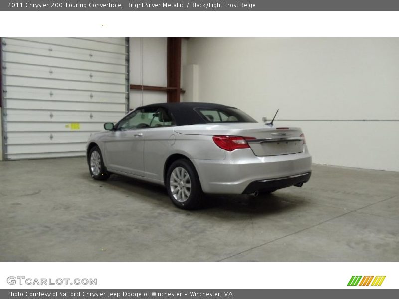 Bright Silver Metallic / Black/Light Frost Beige 2011 Chrysler 200 Touring Convertible