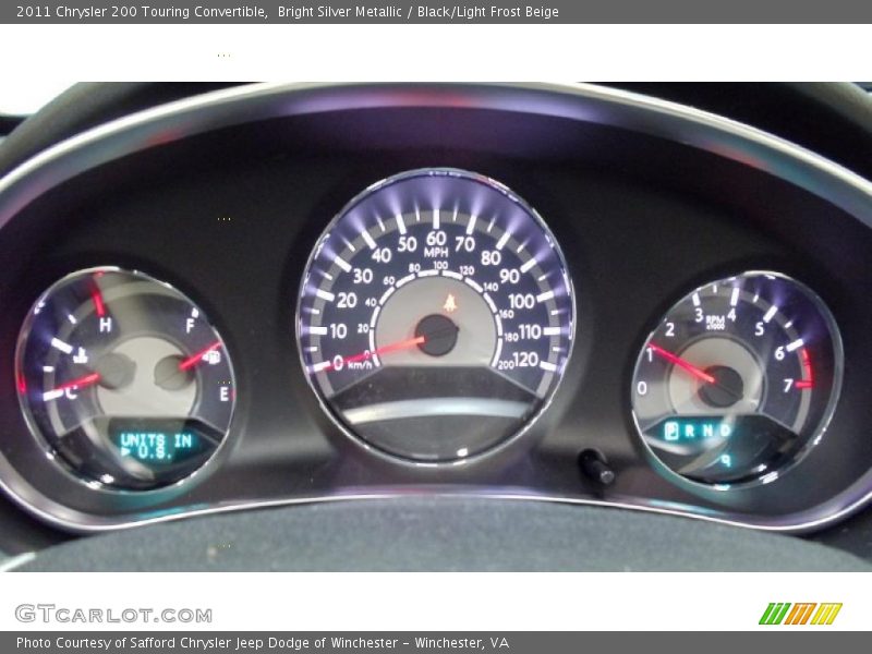  2011 200 Touring Convertible Touring Convertible Gauges