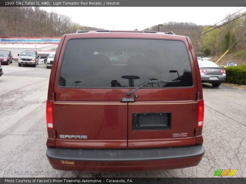 Light Toreador Red Metallic / Neutral 1999 GMC Safari SL AWD