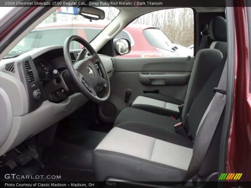 Deep Ruby Red Metallic / Dark Titanium 2009 Chevrolet Silverado 1500 Regular Cab