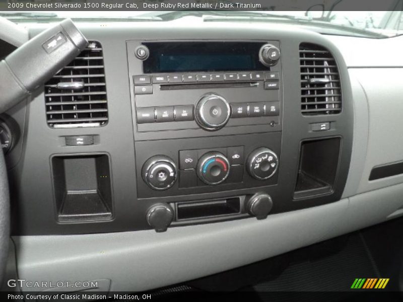 Deep Ruby Red Metallic / Dark Titanium 2009 Chevrolet Silverado 1500 Regular Cab