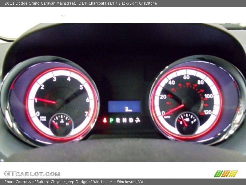 Dark Charcoal Pearl / Black/Light Graystone 2011 Dodge Grand Caravan Mainstreet
