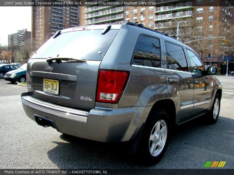 Mineral Gray Metallic / Medium Slate Gray 2007 Jeep Grand Cherokee Limited CRD 4x4