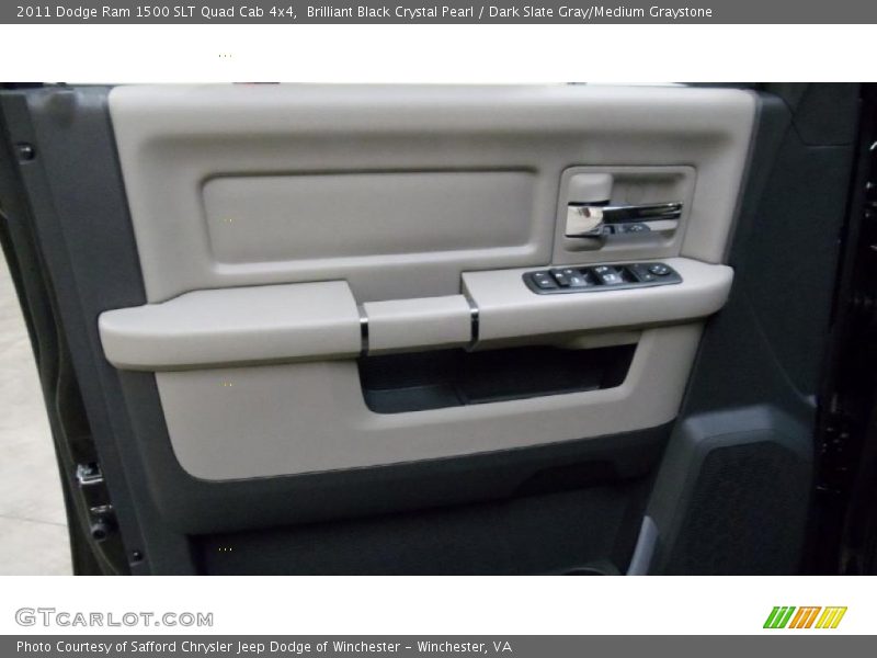 Brilliant Black Crystal Pearl / Dark Slate Gray/Medium Graystone 2011 Dodge Ram 1500 SLT Quad Cab 4x4