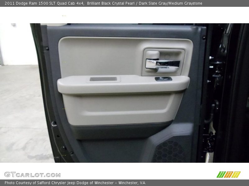 Brilliant Black Crystal Pearl / Dark Slate Gray/Medium Graystone 2011 Dodge Ram 1500 SLT Quad Cab 4x4