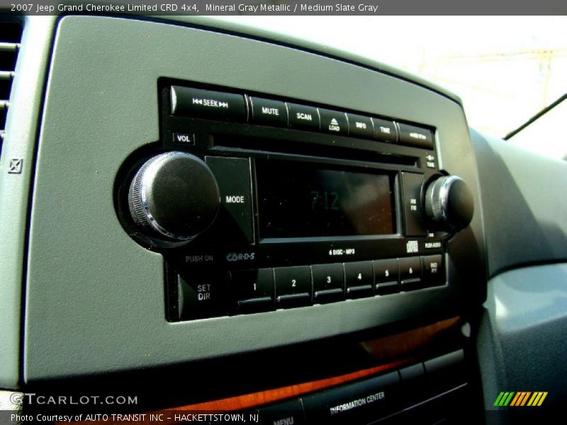 Mineral Gray Metallic / Medium Slate Gray 2007 Jeep Grand Cherokee Limited CRD 4x4