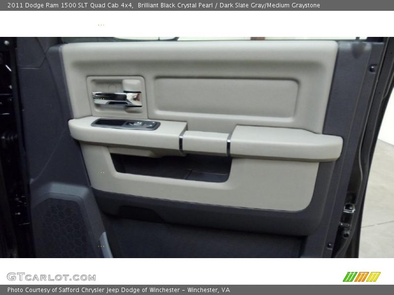 Brilliant Black Crystal Pearl / Dark Slate Gray/Medium Graystone 2011 Dodge Ram 1500 SLT Quad Cab 4x4