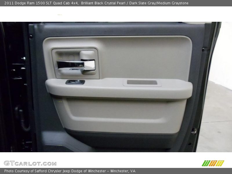 Brilliant Black Crystal Pearl / Dark Slate Gray/Medium Graystone 2011 Dodge Ram 1500 SLT Quad Cab 4x4
