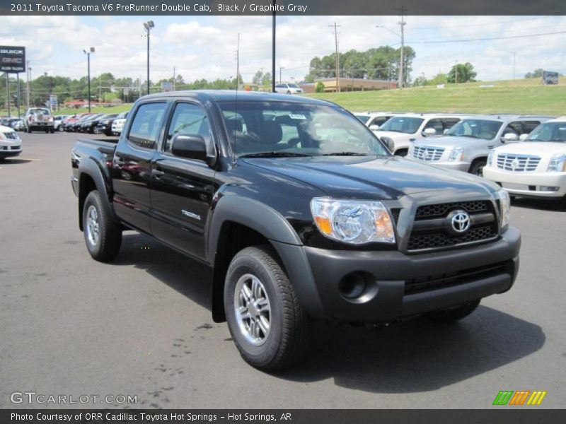 Black / Graphite Gray 2011 Toyota Tacoma V6 PreRunner Double Cab