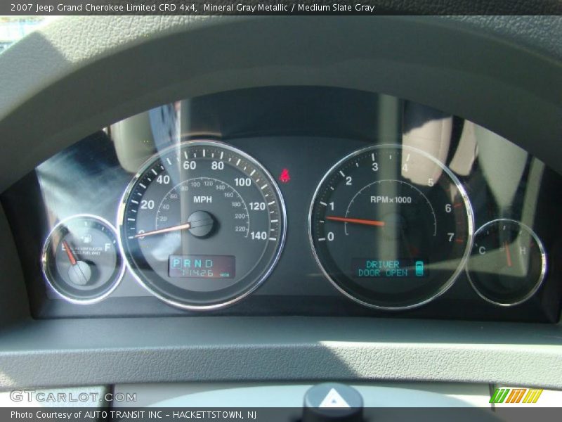 Mineral Gray Metallic / Medium Slate Gray 2007 Jeep Grand Cherokee Limited CRD 4x4