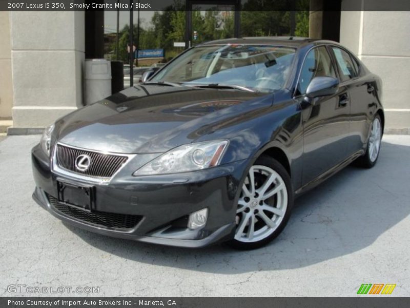 Smoky Granite Mica / Black 2007 Lexus IS 350