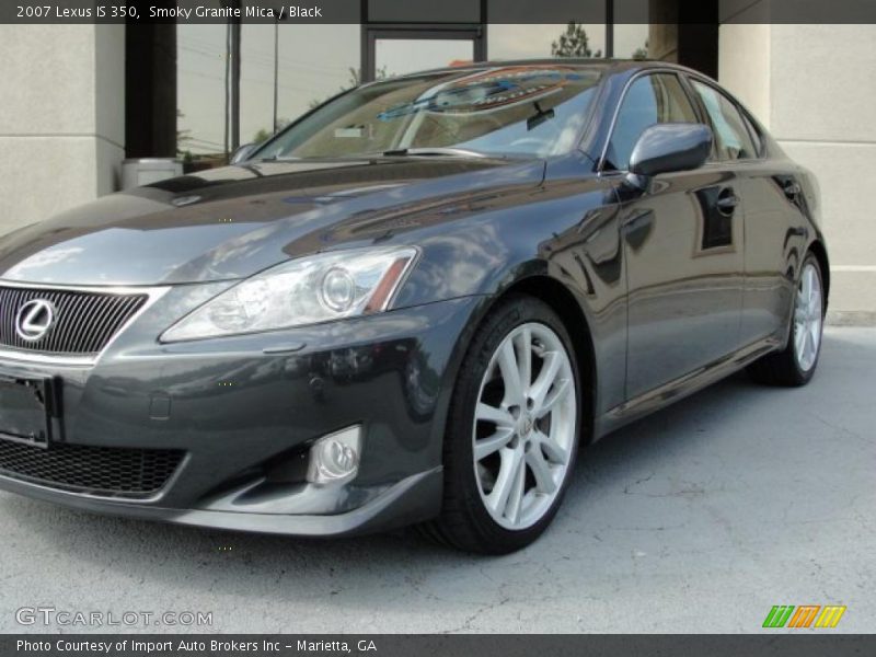 Smoky Granite Mica / Black 2007 Lexus IS 350