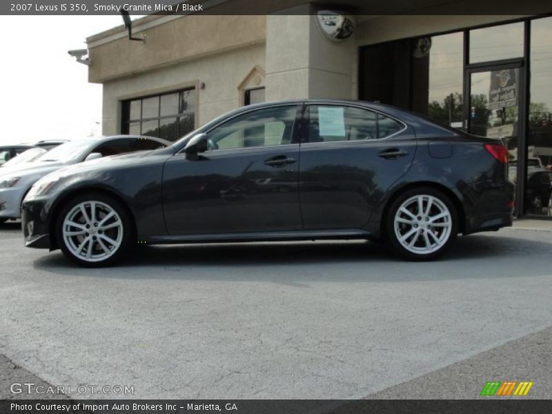 Smoky Granite Mica / Black 2007 Lexus IS 350