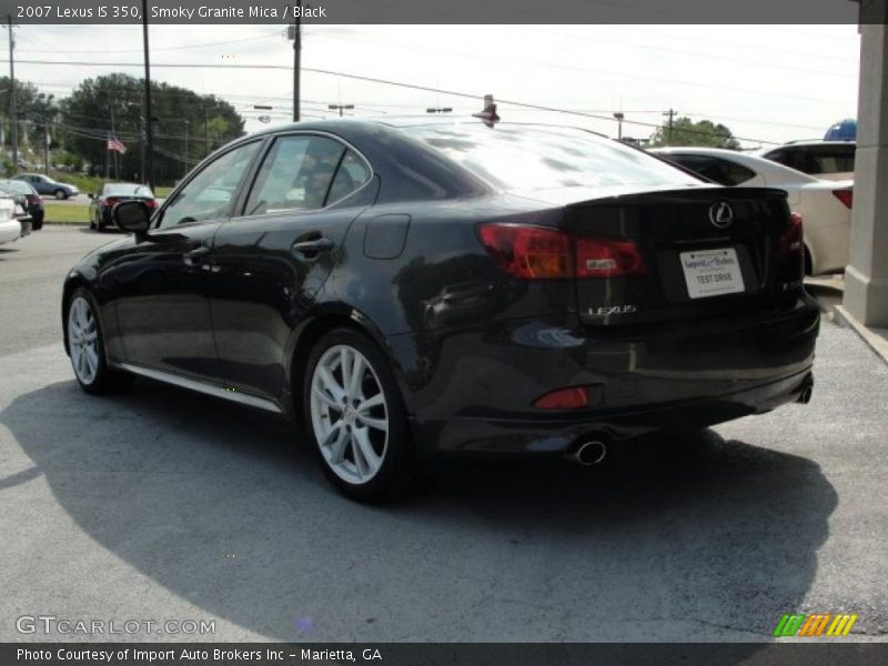 Smoky Granite Mica / Black 2007 Lexus IS 350