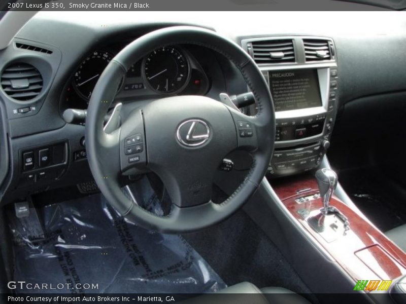 Smoky Granite Mica / Black 2007 Lexus IS 350