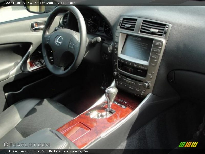 Smoky Granite Mica / Black 2007 Lexus IS 350