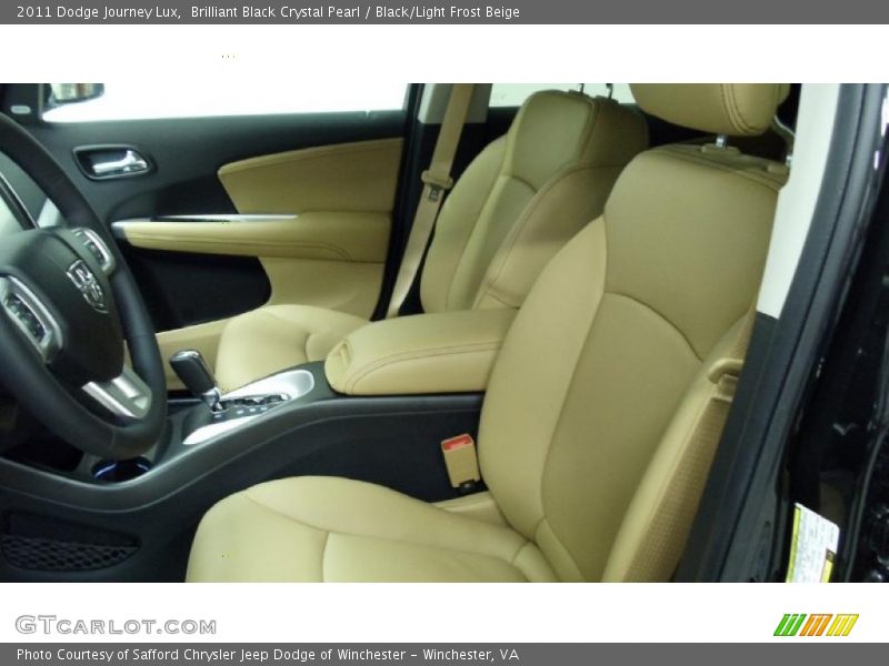 Brilliant Black Crystal Pearl / Black/Light Frost Beige 2011 Dodge Journey Lux