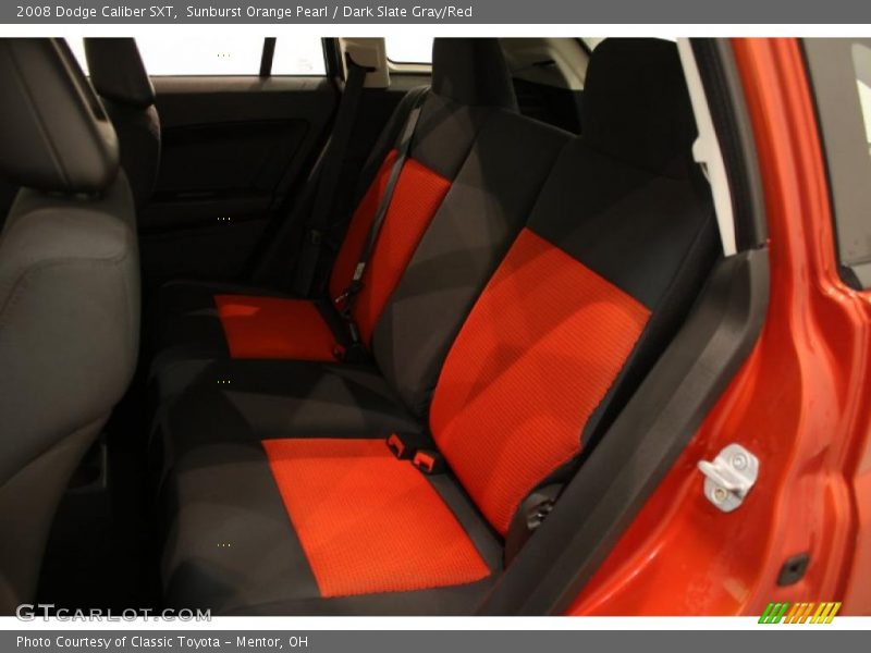 Sunburst Orange Pearl / Dark Slate Gray/Red 2008 Dodge Caliber SXT