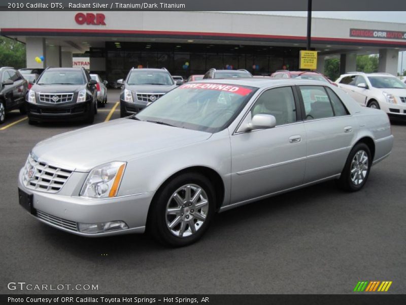 Radiant Silver / Titanium/Dark Titanium 2010 Cadillac DTS