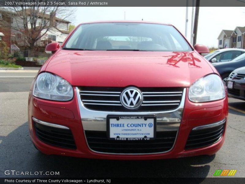 Salsa Red / Anthracite 2007 Volkswagen Jetta 2.5 Sedan