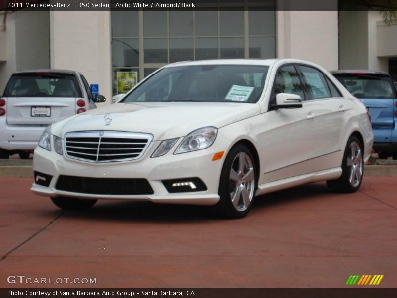 Arctic White / Almond/Black 2011 Mercedes-Benz E 350 Sedan