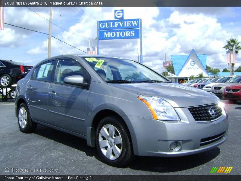 Magnetic Gray / Charcoal/Steel 2008 Nissan Sentra 2.0