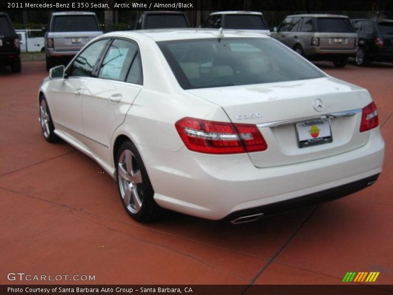 Arctic White / Almond/Black 2011 Mercedes-Benz E 350 Sedan