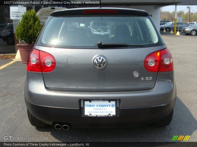 United Grey Metallic / Anthracite 2007 Volkswagen Rabbit 4 Door