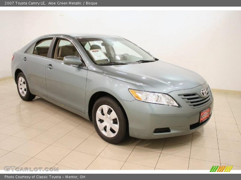 Aloe Green Metallic / Bisque 2007 Toyota Camry LE