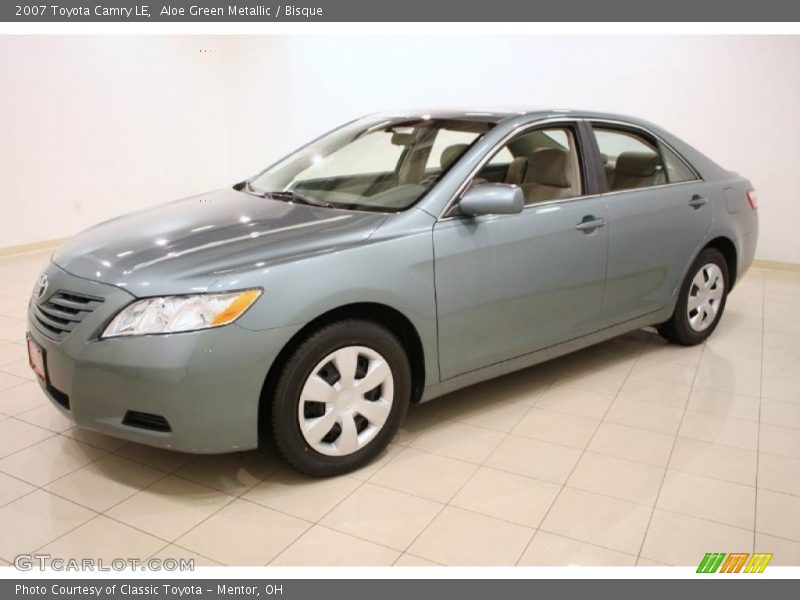 Aloe Green Metallic / Bisque 2007 Toyota Camry LE
