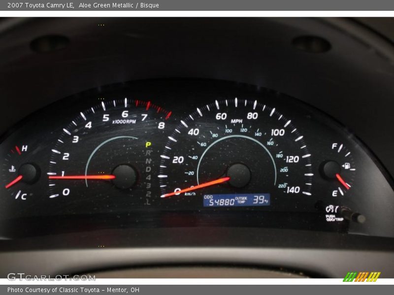 Aloe Green Metallic / Bisque 2007 Toyota Camry LE