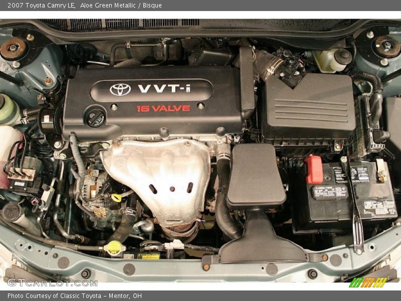 Aloe Green Metallic / Bisque 2007 Toyota Camry LE