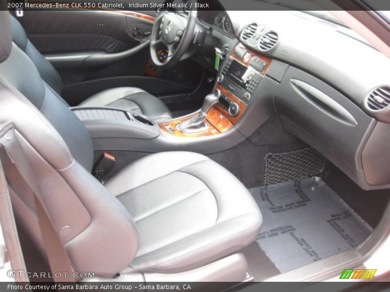 Iridium Silver Metallic / Black 2007 Mercedes-Benz CLK 550 Cabriolet