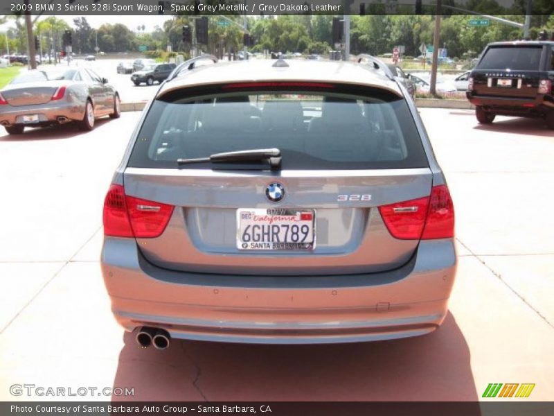 Space Grey Metallic / Grey Dakota Leather 2009 BMW 3 Series 328i Sport Wagon