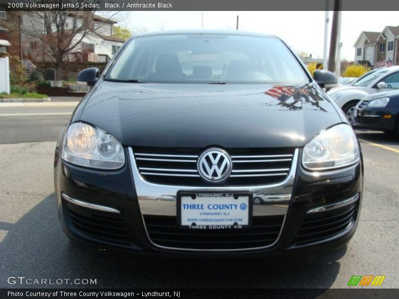 Black / Anthracite Black 2008 Volkswagen Jetta S Sedan