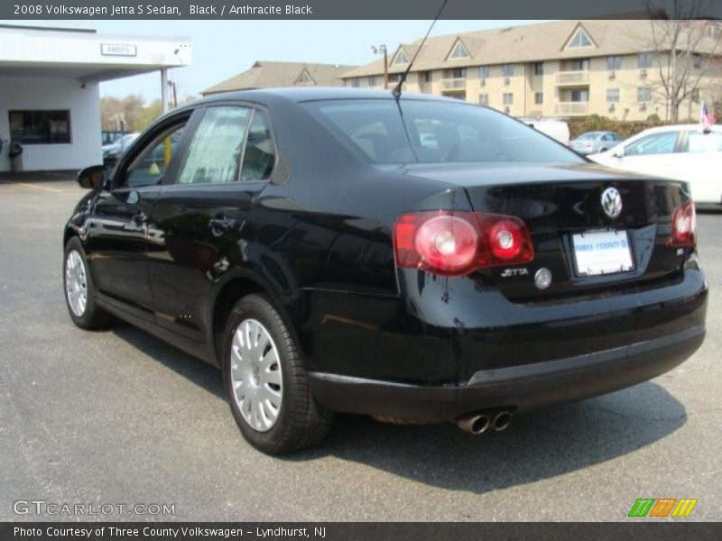 Black / Anthracite Black 2008 Volkswagen Jetta S Sedan